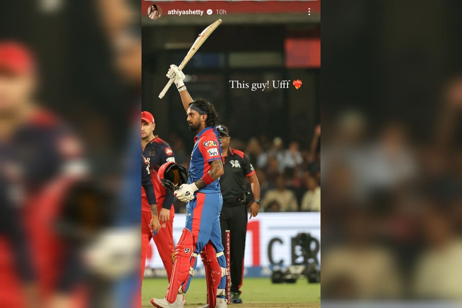Athiya Shetty’s passionate post for KL Rahul (Image via Instagram-@athiyashetty)